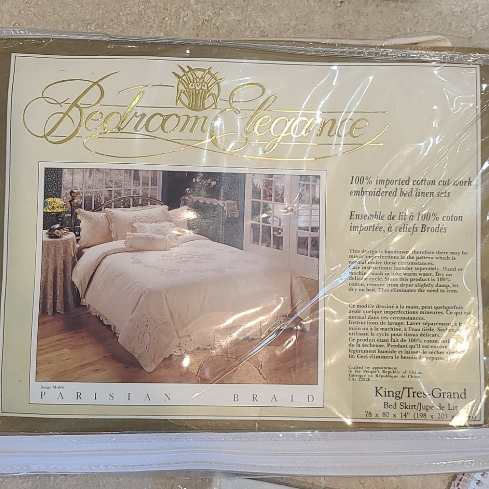King size bedskirt